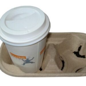 Khay giấy đựng cafe 2 ly
