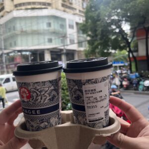 Khay Giấy đựng coffee trà sữa cốc giấy