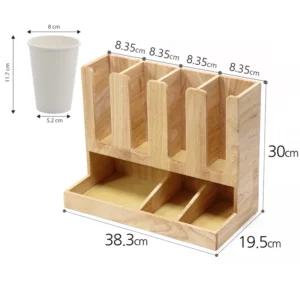 Khay Giấy đựng coffee trà sữa cốc giấy
